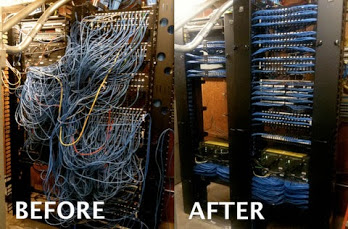 Network Cabling beforeafter